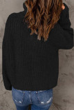 Fashion Solid Zipper Zipper Collar Tops