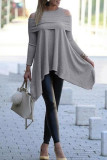 Casual Solid Solid Color O Neck T-Shirts