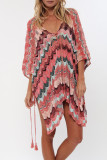 Fashion Vacation Patchwork Hollowed Out Swimwears Cover Up