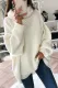 Fashion Solid Patchwork Turtleneck Tops