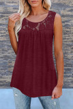Fashion Casual Solid Split Joint O Neck Tops