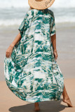 Elegant Vacation Floral Patchwork Swimwears Cover Up
