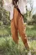 Street Solid Solid Color V Neck Loose Jumpsuits