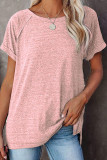 Fashion Casual Solid O Neck T-Shirts