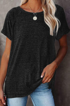 Fashion Casual Solid O Neck T-Shirts