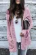 Fashion Casual Solid Cardigan Conventional Collar Tops