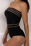 Vacation Solid Split Joint Swimwears
