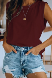 Casual Solid Basic O Neck T-Shirts