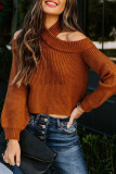 Fashion Street Solid Patchwork O Neck Tops