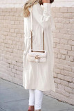 British Style Solid Frenulum Outerwear