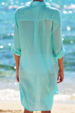 Fashion Vacation Solid Swimwears Cover Up