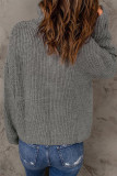 Fashion Solid Zipper Zipper Collar Tops