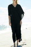 Fashion Vacation Solid Swimwears Cover Up