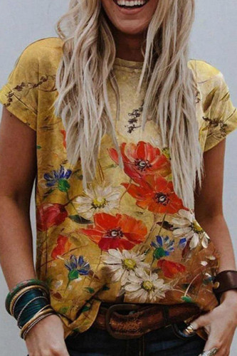 Floral Print Comfy T Shirt