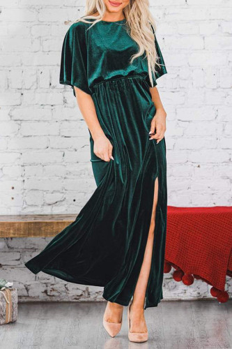 Sexy Elegant Solid Solid Color O Neck Evening Dress Dresses