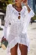 Fashion Vacation Solid Hollowed Out Swimwears Cover Up