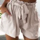 Casual Solid Patchwork Regular Mid Waist Straight Solid Color Bottoms