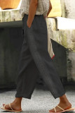 Casual Sweet Solid Patchwork Loose Harlan Patchwork Bottoms