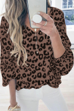Casual Print Lips Printed Basic V Neck Tops