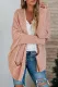 Casual Solid Pocket V Neck Tops Sweater