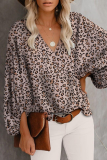 Elegant Print Floral Basic V Neck Tops