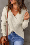 Fashion Casual Solid Patchwork V Neck Tops