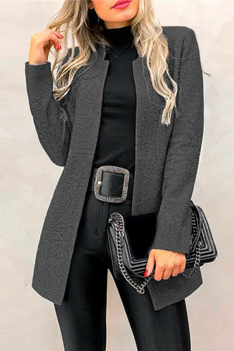 Solid Solid Color Half A Turtleneck Outerwear