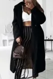 Casual Street Solid Patchwork Turndown Collar Outerwear