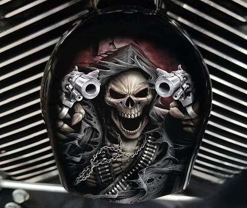 Harley  Custom Made COWBELL HORN COVER