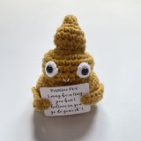 Unique Funny Gift Crochet Poo Plushy Desk Decor