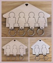Family Personalized Key Holder