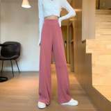 Buy 2 & free shippingHigh Waist Plain Wide Leg Slacks