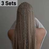 Veil Made of Crystal and Pearl Beads