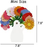 Flower Vase Shape Desktop Calendar