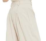 High Waisted Plicated Side Pocket Wide Leg Solid Palazzo Waffle Casual Pants——Buy 2 & free shipping