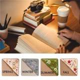 Bloomy Line - Personalized Hand Embroidered Corner Bookmark