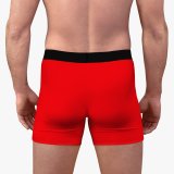 Men's long boxer briefs stretch cotton moisture wicking performance
