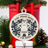 Wooden Santa Claus Ornament