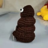 Unique Funny Gift Crochet Poo Plushy Desk Decor