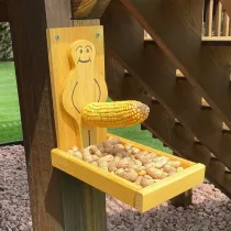 Funny Wooden Squirrel Feeder