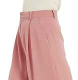 High Waisted Plicated Side Pocket Wide Leg Solid Palazzo Waffle Casual Pants——Buy 2 & free shipping
