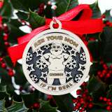 Wooden Santa Claus Ornament
