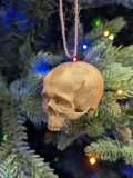 Human Skull  Tree Ornament