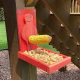 Funny Wooden Squirrel Feeder