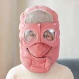 Warm Winter Hat With Earmuffs Face Mask Goggles