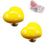 Love Shaped Colorful Button
