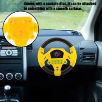 Portable Simulated Driving Steering Wheel Copilot Toy
