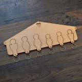 Family Personalized Key Holder