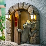 Courtyard Dinosaur Sculpture Wall Decoration