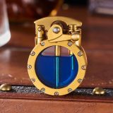 Hot Sale-49% OFFVintage Trench Lighter Transparent Kerosene Lighter Antique Steampunk Lighter Cool Unique Lighter for Men